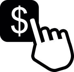 Online Pay Stencil Svg Vector, Free Vectors File